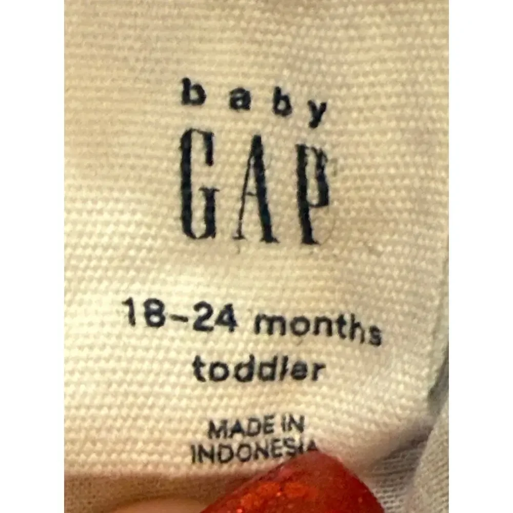 Baby GAP Blue White Stripe Sundress 100% Cotton 18–24 Months Ruffle Straps